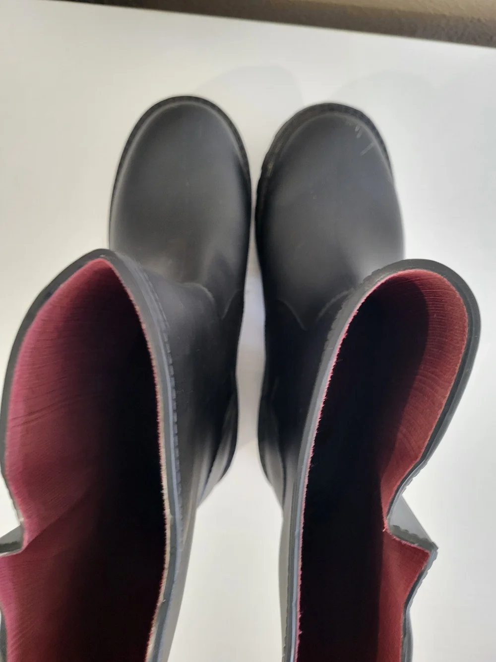 Tommy Hilfiger Women's Karissa Black Rubber Rain Boots Pull On Lined Size 9M